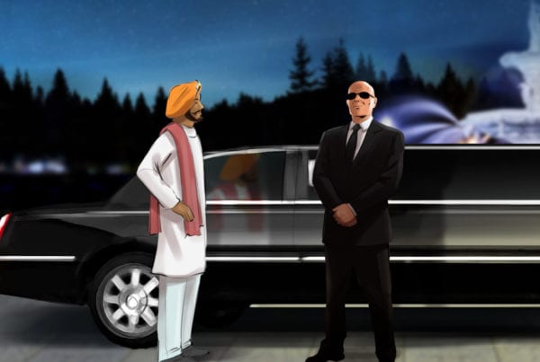 Limo, Illustrated by ASB Storyboard Artist, Camryn, Style: Color storyboard frame, 2D Art for Animatic or Storyboard frames